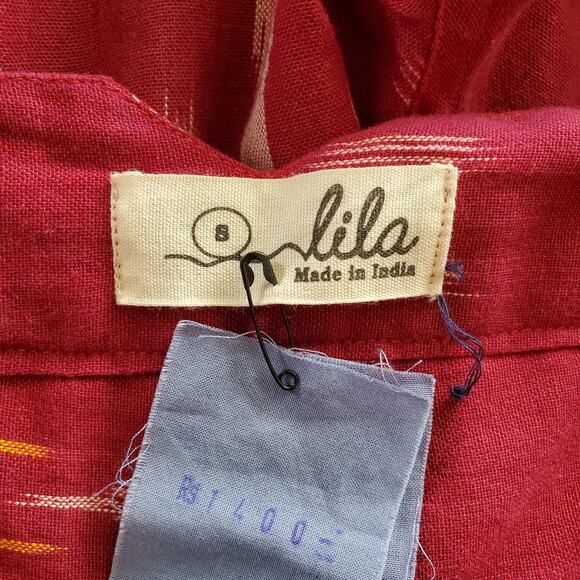 Lila Red Lightweight Tribal Print Pants S - Picture 7 of 8